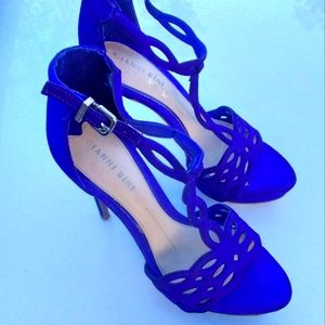 Gianni Bini Blue Suede Heels